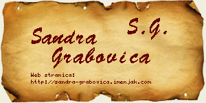 Sandra Grabovica vizit kartica